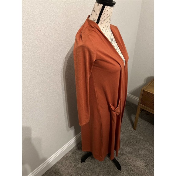 EUC Lularoe Rust Orange Sarah Duster Cardigan Sweater Women's Size Small******** - Picture 2 of 6
